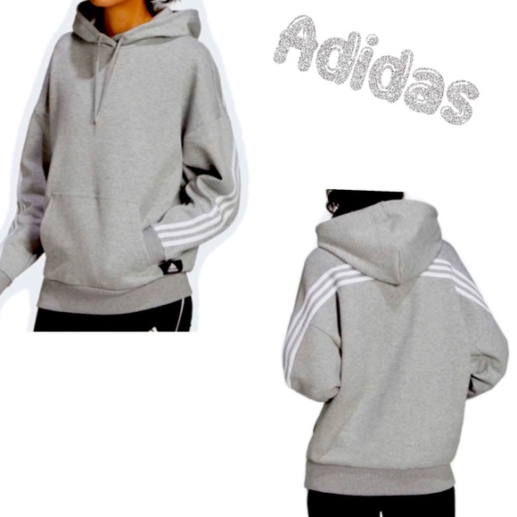 adidas Tops - Adidas 3 Stripes Pullover Hoodie NEW